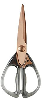 Prettiee Tijeras para Ensalada, Tijeras de Cocina, Tijeras domésticas Grandes y multifuncionales, Tijeras de Acero Inoxidable (T)