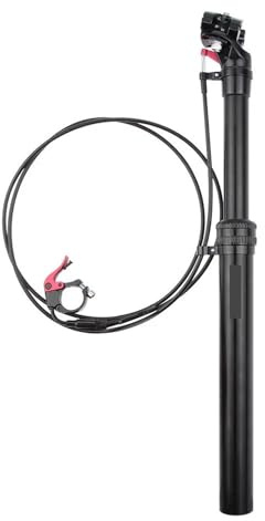 SHENJMAI Federsattelstütze Fahrrad-Sattelstütze, Mountainbike-Handsteuerung, Aluminium-Kabellift-Sattelstütze(27.2x440mm)