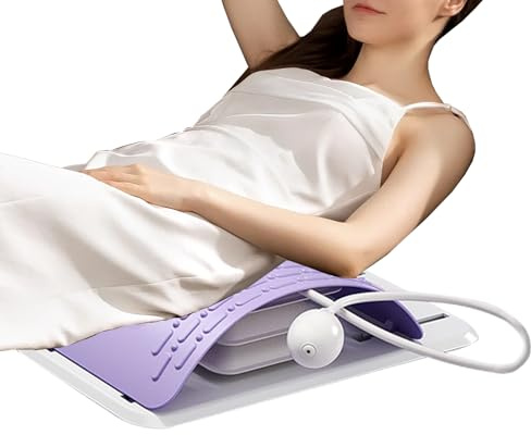 Fyrdyn Dispositivos Para Estirar La Espalda Baja | Estirador De Espalda Ergonómico Para El De La Baja - Tabla de Soporte Correctora con Diseño Ajustable para Ejercicio y Entrenamiento,Para