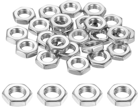 QUARKZMAN M6x0,75mm Sechskantmuttern 36 Stück 304 Edelstahl metrische