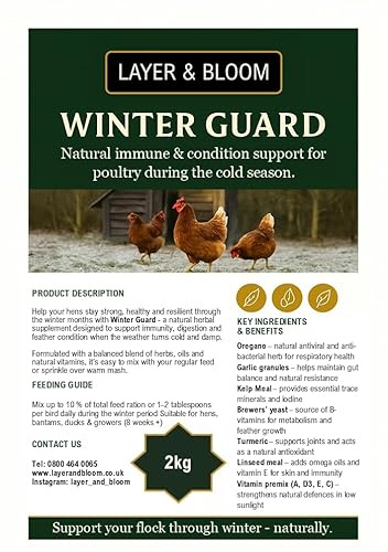 2kg Winter Guard Poultry Feed Supplement, Natural Immune Support