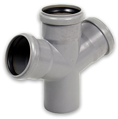 HT-Abflussrohr Doppelabzweig 67° DN 110 auf DN 110