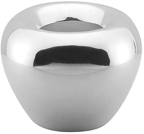 Fink - Vase, Dekovase, Blumenvase - Metall, vernickelt - (ØxH): 30 x 19 cm