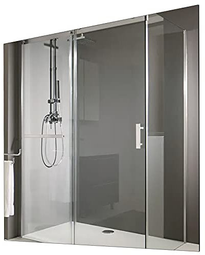 Sundirect MD300Plus Miroir chauffant infrarouge pour salle de bain 60 x 60 cm avec 300 W avec support mural – Chauffage infrarouge anti-buée Panneau infrarouge pour salle de bain Chauffage infrarouge