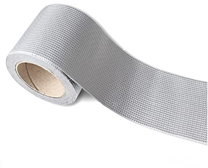 1 Rolle Butyl-Dichtungsband, Aluminiumfolie, selbstklebend, verdicktes Reparaturband für Poolloch, Rohr, Dach, Badezimmer, Abdichtung und Befestigung (15 cm, 10 m)