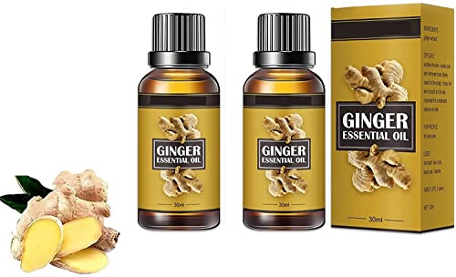 2/3 Stk Lymphentgiftung Ingwer, Bauchdrainage Ingweröl, Ingweröl Lymphdrainage Relax Body Massage Liquid (2Stück)