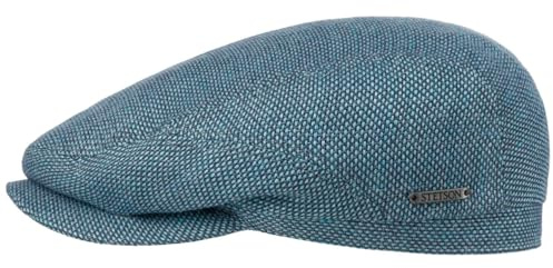 Stetson Taleco Schirmmütze Flatcap Uni einfarbig Made in EU Damen Herren Sommer Winter