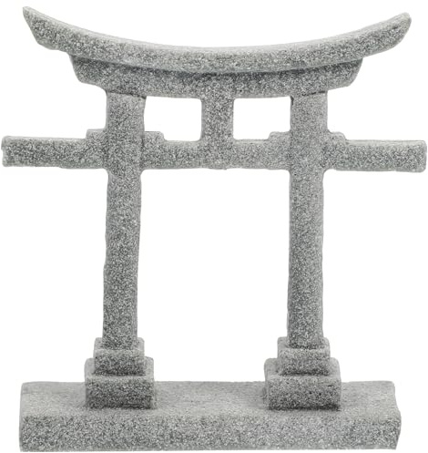 Cabilock Aquarium Deko Torii Ornament 2.75X2.72X0.79 Zoll Japanisches Tor Mikrolandschaft Dekoration Für Aquaristik Und Haustierlandschaft