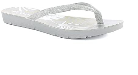 Inblu Ciabatte Donna Infradito da Piscina, Argento, 40 EU