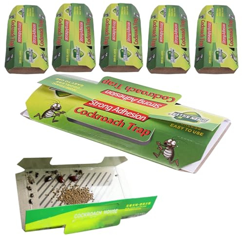 Schabenfalle,Schabenfalle Klebefalle,Kakerlaken Falle,Kakerlaken Bekämpfen,Starke Klebefalle für Kakerlaken, Kakerlaken Falle für den Innenbereich,Kakerlakenbekämpfung