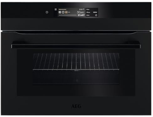 AEG KMK868000T Kompaktbackofen mit Mikrowelle Schwarz