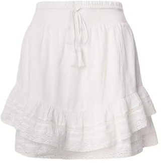 Pepe Jeans Gonna Elena Donna, Bianco (Bianco Sporco), S