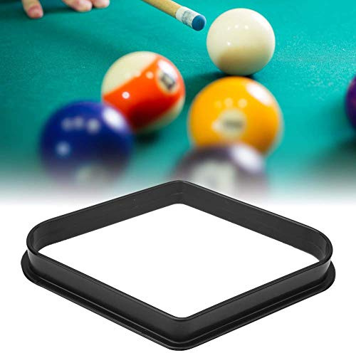 lvifloae 2 PCS Ball en Plastique Noir Américain Piscine Triangle Trépied De Billard Triangle Cadre en Bois Snooker Accessoires