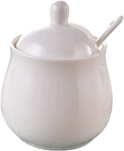 OLSKFUH Vajilla, Lecheras, Juegos De Crema Y Azúcar, Jarras De Leche Y Azucarero, Decoración para Cocina-Rojo-Jarras De Leche Y Azucarero,Bianco-Sugar Bowl