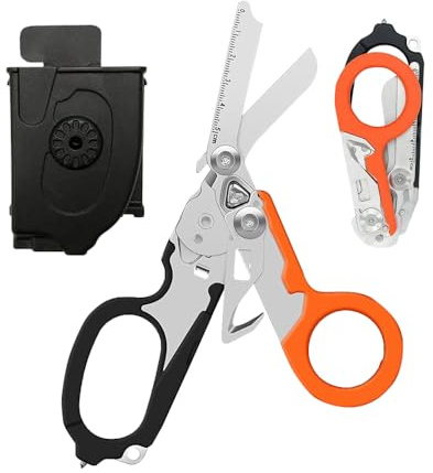Infreecs Trauma Ciseau multifonction 6 en 1 - Pince à ciseau pliable pour secouristes - Utilisation professionnelle