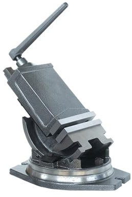 SHYEGUMUZA 100MM Milling Machine Vise QHK100 Tilting Vise Swivel Base