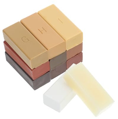 SHINEOFI 11pièces Blocs De Cire Pour Réparation De Parquet Cire De Réparation Pour Sols Pour Boucher Trous Et Rayures Sur Parquet Couleurs Application Facile
