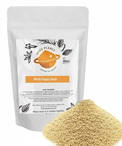 White Poppy Seeds Grade A* Premium Quality by Spice Planet® 25g-1.9kg (200 Grams)