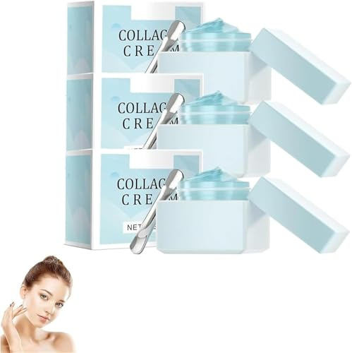 Power Lift Plumping Cream, 2025 New Advanced Anti-Aging & Priming Face Cream with Vegan Ingredients,Hydrating Makeup Base,Gentle Hydration, Moisturizing & Firming, Delicate & Rejuvenating (3)