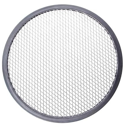 Zpengtai Piatti Pizza Rete for Pizza in Alluminio, teglia Rotonda for Cottura al Forno, Utensili da Cucina Grandi(12 Inches)