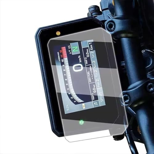 Ksikdeg Pellicola protettiva per moto in PET infrangibile Super Clear Bike Windshield Film resistente facile da usare per traccianti 9GT Applicazione senza attrezzi Pellicola protettiva