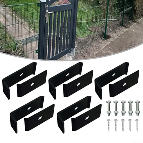 Jotekonoby Sturdy Mesh Panel Mounting Kit for Grid Mats | Steel Wall Mounting Brackets | Weather Resistant Outdoor Fence Attachment Hardware |