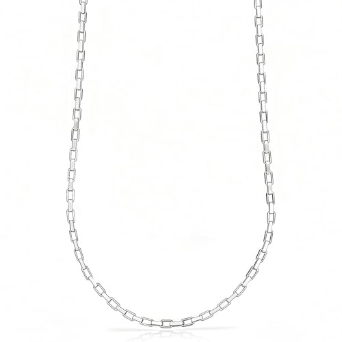 QUADRI - Kette Damen und Herren Silber 925 - Geschenkidee - Made in Italy | für Geburtstag, Jahrestag, Valentinstag