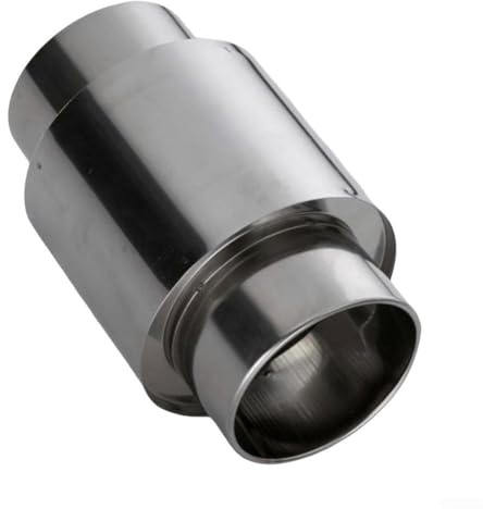 Stove Pipe Chimney Adapter, 60mm Stainless Steel Flue Extension Tube for Wood Burning and Tent Stoves, High Temperature Resistant, Tight Seal Connection, Suitable for Fireplace Camping Outdoor Use