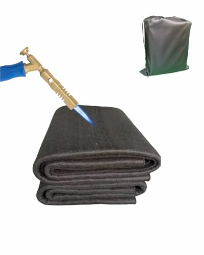 2 Pack 20x40 Inch Large fireproof welding blanket,5mm Thickened Welding Pad, Up to 1800°F Heat Resistant Mat which can be use for Welding, Cutting, Grill Cover, Soldering, Firepit and Other Uses.