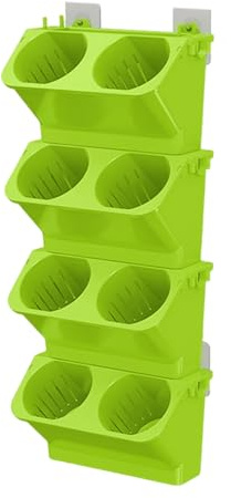Zhoushen Juego de 8 macetas multiusos para interiores y exteriores, con diseños de separación de agua para pudrición de raíces, suculentas, balcón, caja de plantas