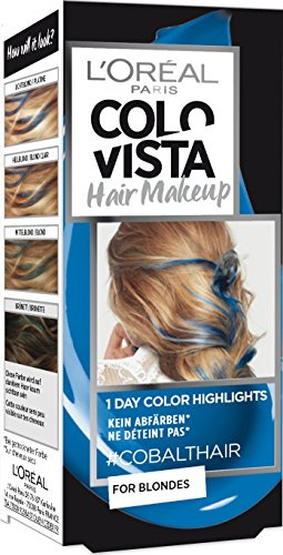 L'OrÃal Paris L'Oréal Paris Colovista Hair Makeup 1-Day-Color-Highlights 1 Cobalthair