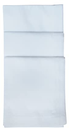 Caruso Italy Paras Herren Taschentücher 100% gekämmte Baumwolle Weiß Malmal 12er Set Weich Leicht Saugfähig Waschbar Klassisch Herren Accessoire Alltag