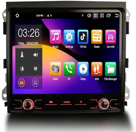 8 Core 8.4 Pulgadas Android 14 4GB+64GB Radio Coche Bluetooth GPS Navegador para Porsche Cayenne 2010-2017 Soporte GPS Wireless Carplay Android Auto DSP Bluetooth WiFi Dab+ Radio DVR 4+64GB