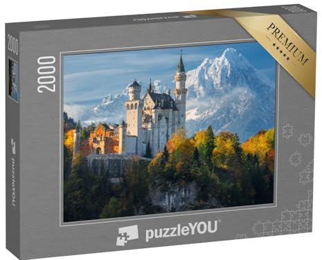 puzzleYOU: Puzzle 2000 Teile „Schloss Neuschwanstein, Bayern“ – aus der Puzzle-Kollektion Schloss Neuschwanstein
