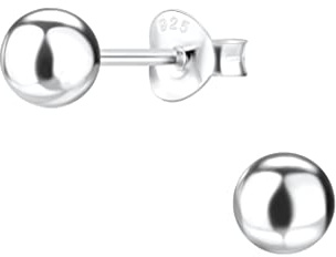 FRIEDA + PAUL Ball Kugel Basic Geo Damen Frauen Mädchen Ohrstecker Ohrringe 925 Sterling Silber anlaufgeschützt Schmuckbox