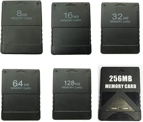 Carte mémoire haute vitesse de remplacement pour PS2 8 Mo, 16 Mo, 32 Mo, 64 Mo, 128 Mo, 256 Mo