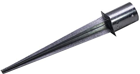 Pfostenträger Einschlaghülse rund für Rundpfosten 80 mm Gesamtlänge 75 cm (Ø 81 mm)