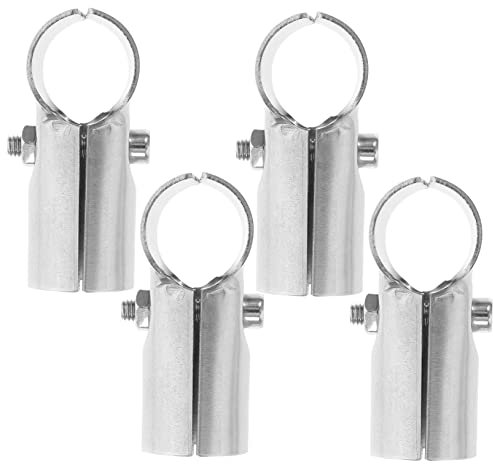 DOITOOL 25mm Stainless Steel t Clamp 4 Pack Chain Link Fence Connector Sturdy Panel Clamp for Greenhouse Shelving and Fencing Applications