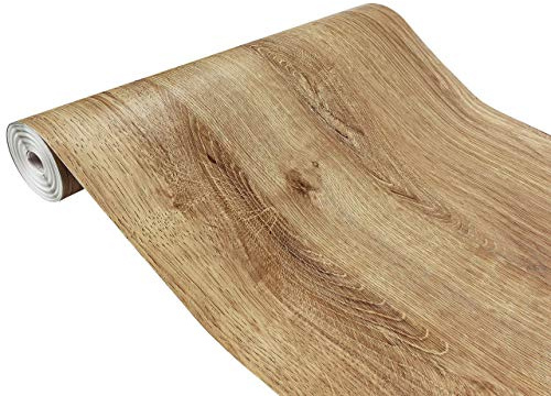 Klebefolie Möbel 135x210 cm | Möbelfolie selbstklebend in Holzoptik | Folie für Möbel zur einfachen Renovierung von Türen, Tischen und Regalen | Klebefolie dekorativ und abwaschbar | Ribbeck Eiche