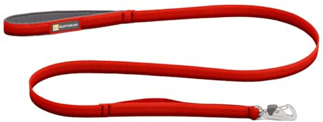 Ruffwear, Front Range Dog Leash, 5 ft Lead with Padded Handle for Everyday Walking, Red Canyon