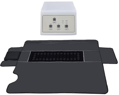 Manta Personal PortáTil De La Sauna, Manta de sauna infrarroja, manta de terapia de calor digital de 3 zonas for perder peso, forma del cuerpo, adelgazamiento, salón de belleza SPA en casa Calentamien