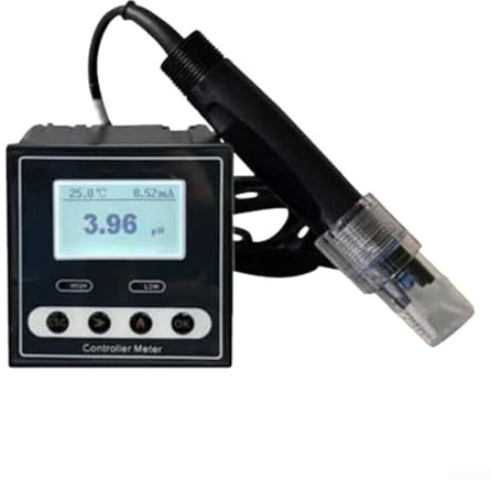 PH-110 Testeur de pH numérique avec écran LCD 0,02 pH 1 mV pour hydroponie, piscine, fabrication du papier