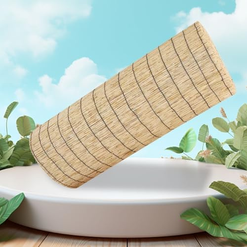 Recinto Balcone Naturale Recinto Di Canne 60cm 70cm 80cm 90cm 100cm 110cm 120cm 130cm 140cm 150cm 160cm Alto Bamboo Recinzione Impermeabile Per Il Patio Del Cortile All'aperto(Color:Primary black line