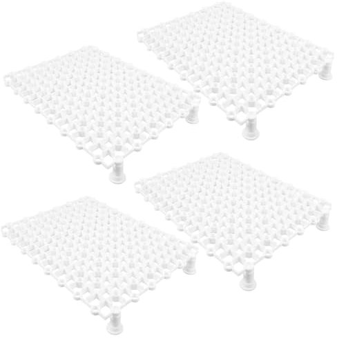 SUPVOX Fish Tank Bottom Filter Plate Trays 4pcs Aquarium Divider Plates Plastic Fish Tank Separator Breathable Durable