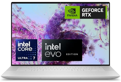 Dell XPS 9640 Laptop 16.3 FHD+ Display, Intel Core 7-155H, 16 GB LPDDR5X RAM, 1 TB SSD, NVIDIA GeForce RTX 4050 6 GB GDDR6, Windows 11 Pro - Platinum