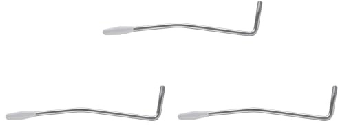 Booso 3X Plata 5.0Mm Balancín Brazo de TréMolo Vibrato Acero Palanca para Instrumentos de Guitarra EléCtrica