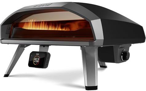 Ooni Koda 2 Pro 18 Gas Pizzaofen – Schwarzgrau – Gas Pizzaofen mit 2 Kochzonen – Kompakt & Tragbarer Outdoor Pizza Ofen – Perfekt für Neapolitanische Pizza in 60 Sekunden