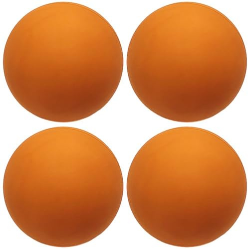 HiyyFloy Squash Balls 4pcs Professional High Elasticity Rubber Squash Bounce Ball High Visibility Sports Small Bouncing Hollow Sport Balls