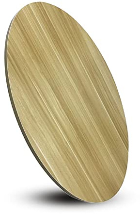 Table de salle à manger ronde en bois de 60 cm – Plateau de service rotatif à 360° facile à partager des aliments, idéal pour les repas de famille et les divertissements à la maison
