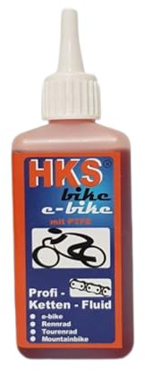 HKS Fahrrad Bike E-Bike Profi-Ketten-Fluid – PTFE Kettenschmierstoff für E-Bike, Pedelec, Rennrad, MTB & Tourenrad – Leichtlauf, Schaltpräzision & Rostschutz